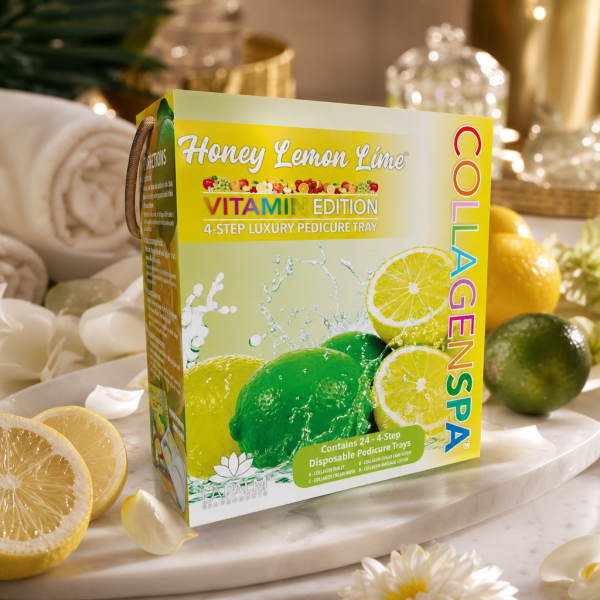 CollagenSpa® 4 Step Pedi Tray Honey Lemon Lime – CollagenSpa®