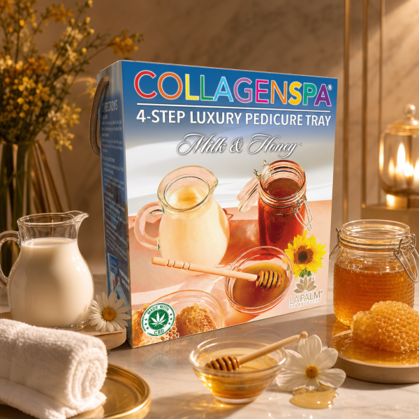 CollagenSpa® 4 Step Pedi Tray Honey Lychee Lemongrass with CBD